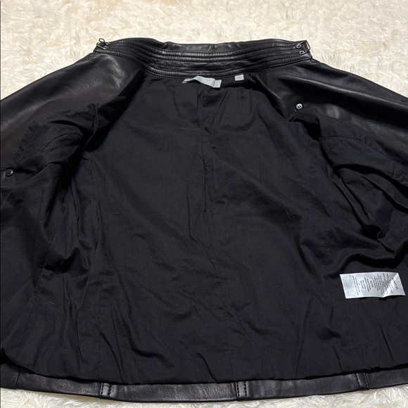 Vince Lamb Leather Cropped Trench - Picture 11 of 14